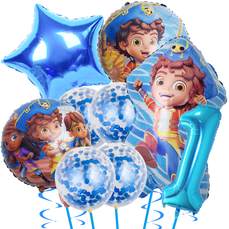 Party Games Moana - Santiago Pirate Boy Foil Balloon Sea