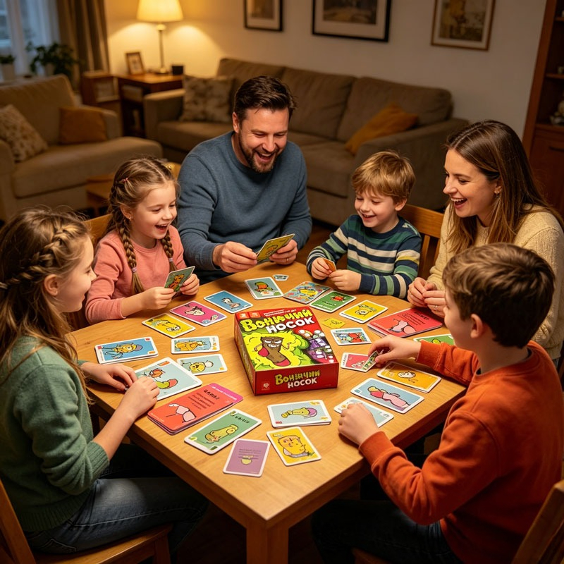 Party Games Best - Russian Version Stinky Sock Card Game