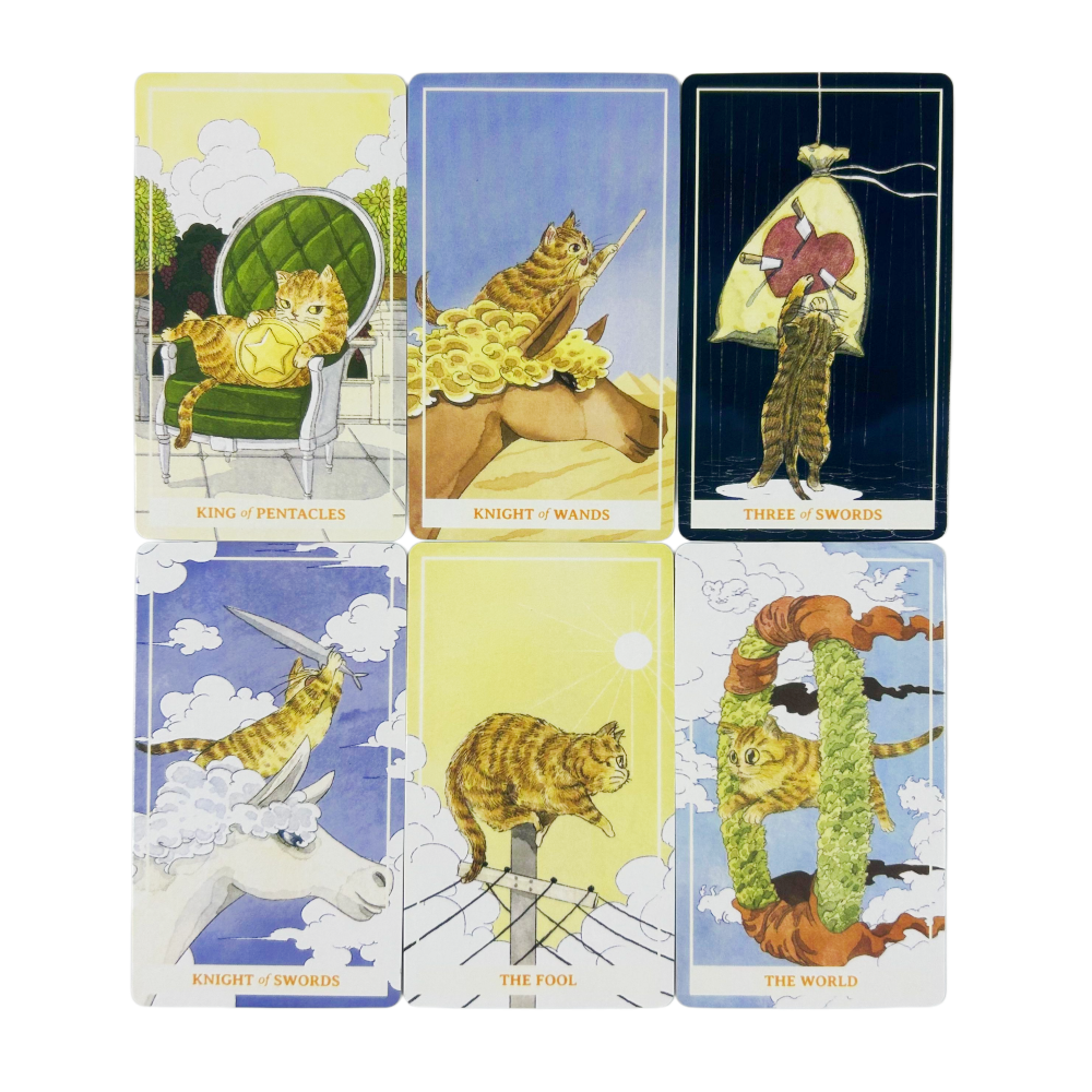 Sunny Orange Cat Tarot Cards A - Party Games Best avis et prix