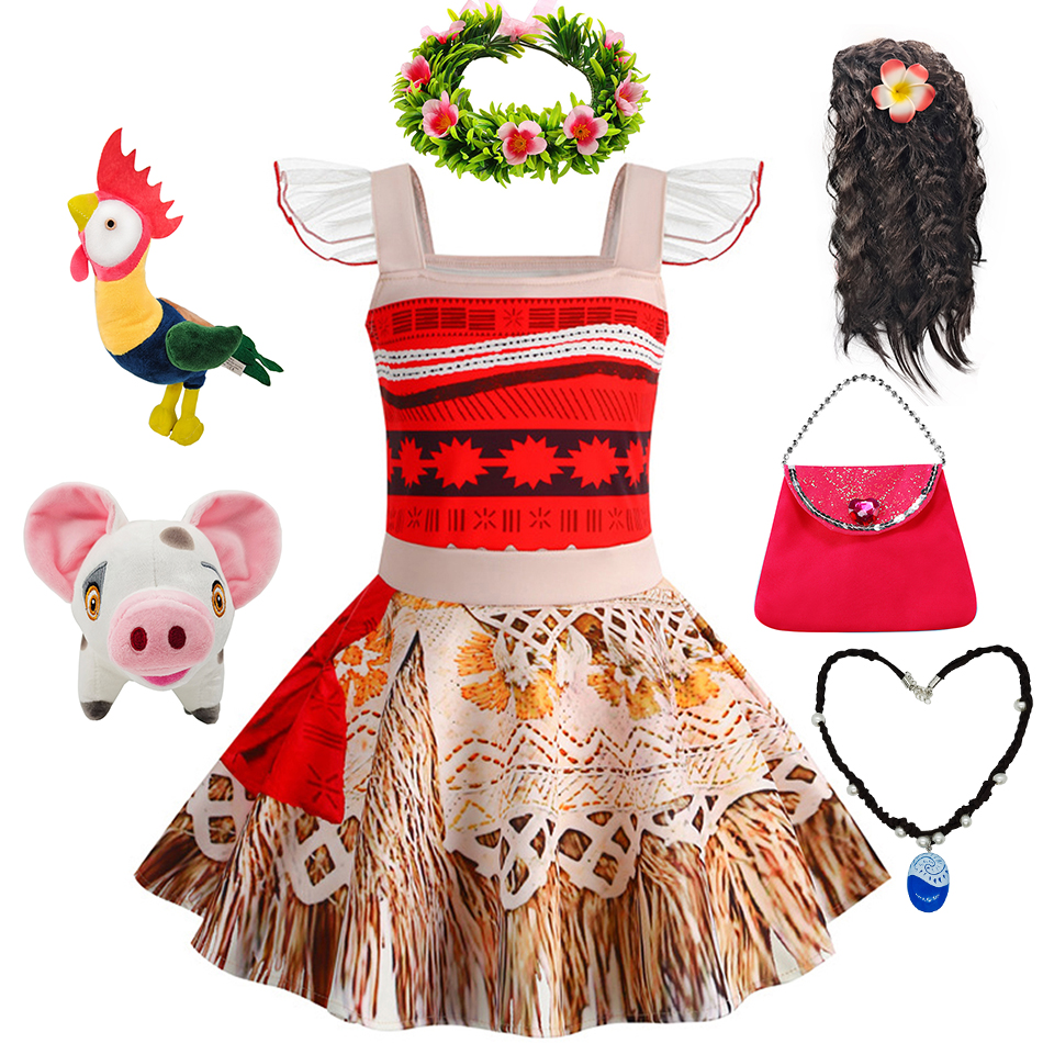 Princess Cosplay Moana Dress T - Party Games Moana avis et prix