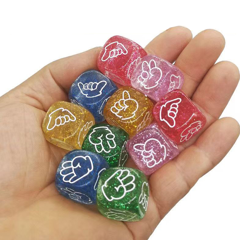 5PCS Rock Paper Scissors Dice  - Party Games Juego avis et prix
