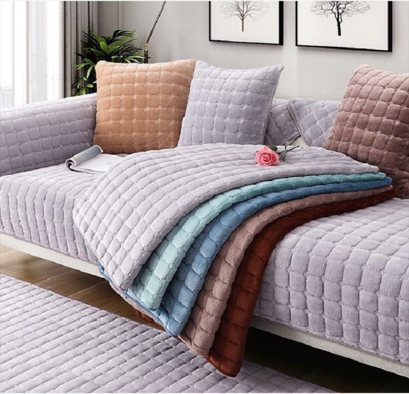 Thickened Flannel Sofa Cushion - Washer Toss Set avis et prix