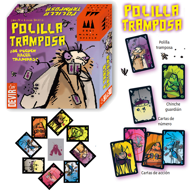 Spanish Polilla Tramposa Card  - Party Games Juego avis et prix
