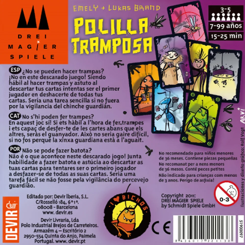 Spanish Polilla Tramposa Card  - Party Games Juego avis et prix