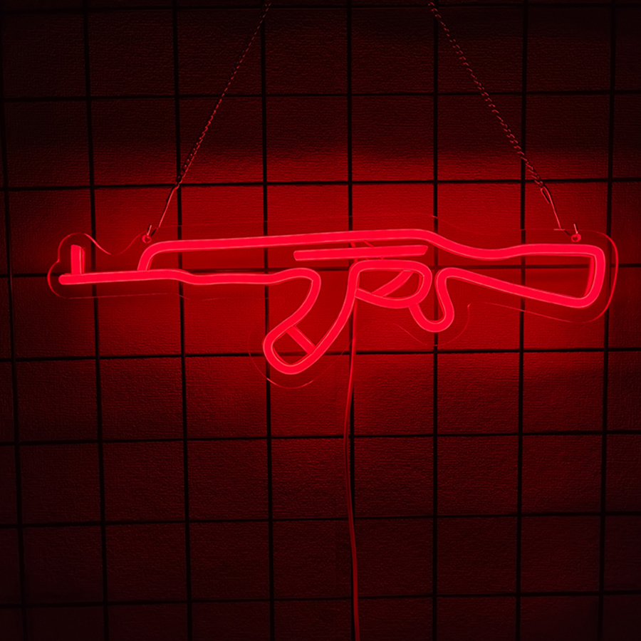 Gun Series Neon Sign For Wall  - Party Games Best avis et prix