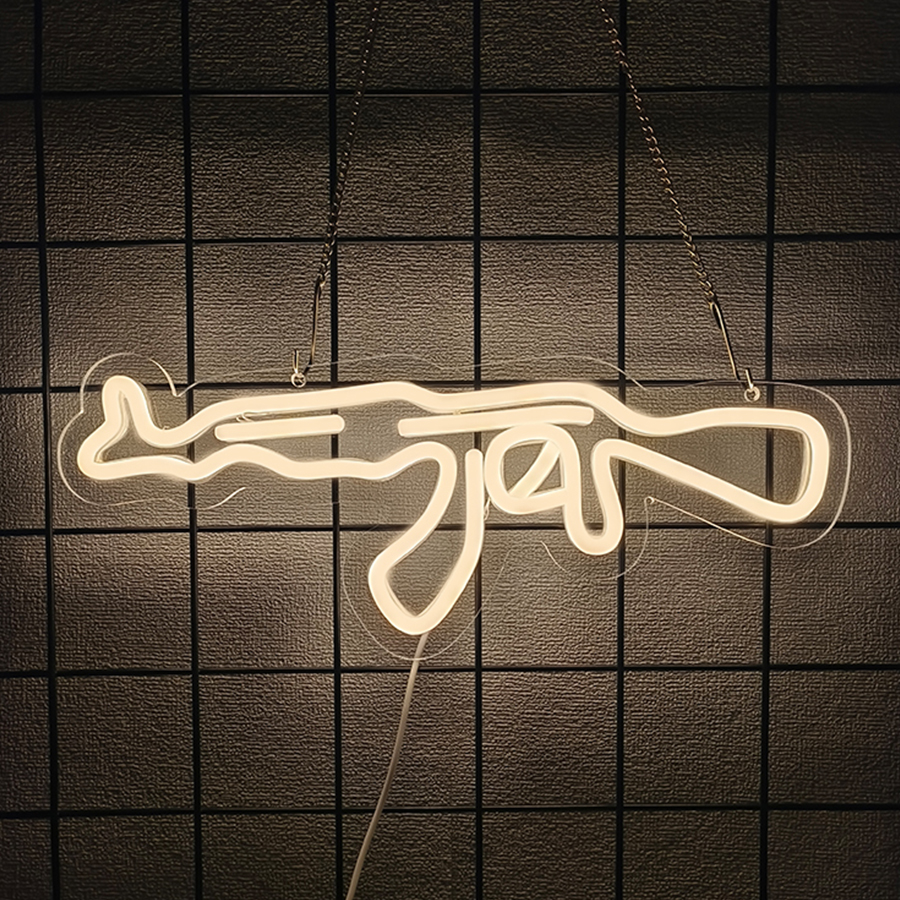 Gun Series Neon Sign For Wall  - Party Games Best avis et prix