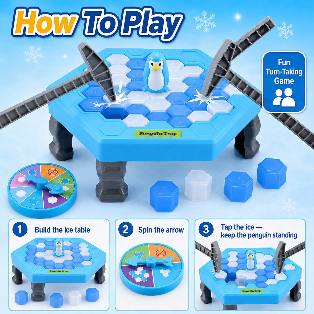 Penguin Breaking Ice Table Gam - Party Games Juego avis et prix