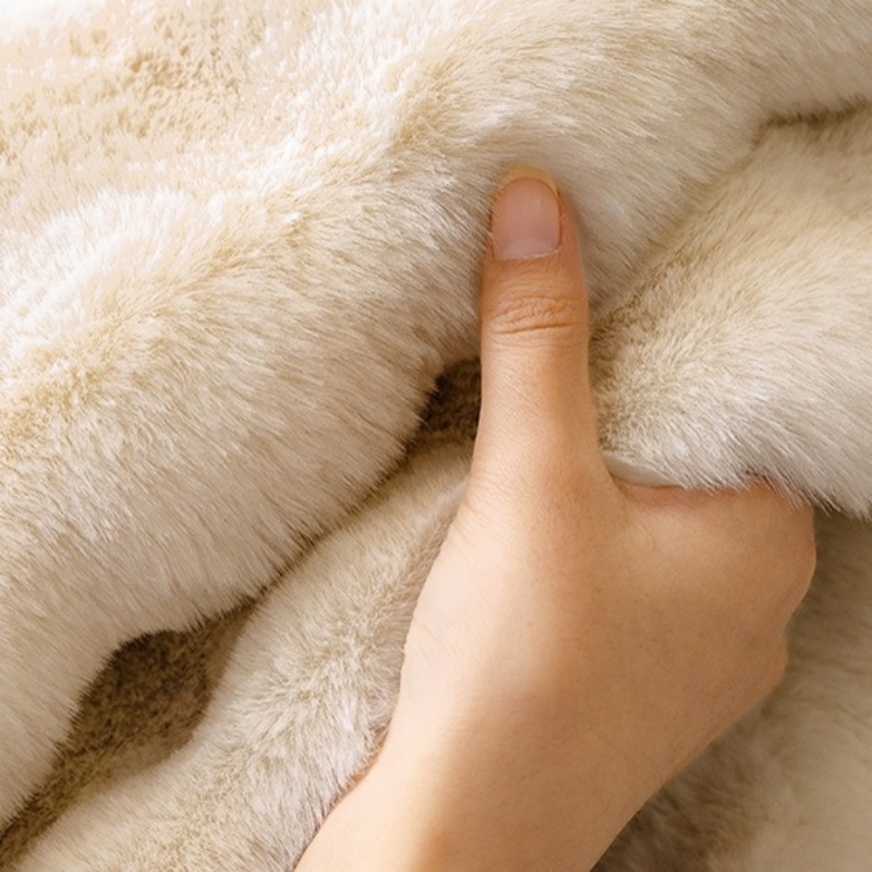 Faux Rabbit Fur Bubble Warm Pl - Washer Toss Set avis et prix