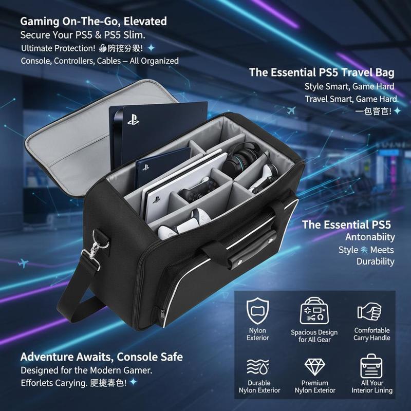 Game Console Suitcase 17x12x7  - Party Games Ps5 avis et prix