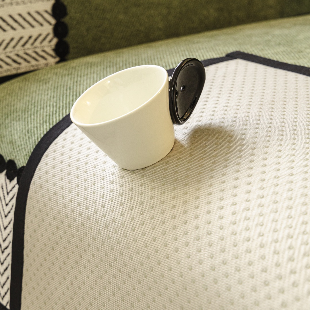 Contrast Black White Hem Twill - Washer Toss Set avis et prix