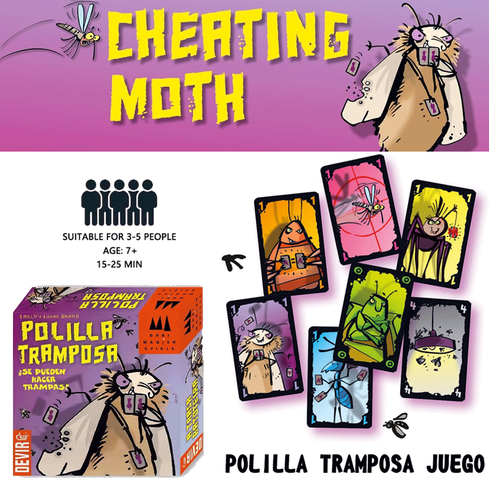 Polilla Tramposa Board Games T - Party Games Juego avis et prix