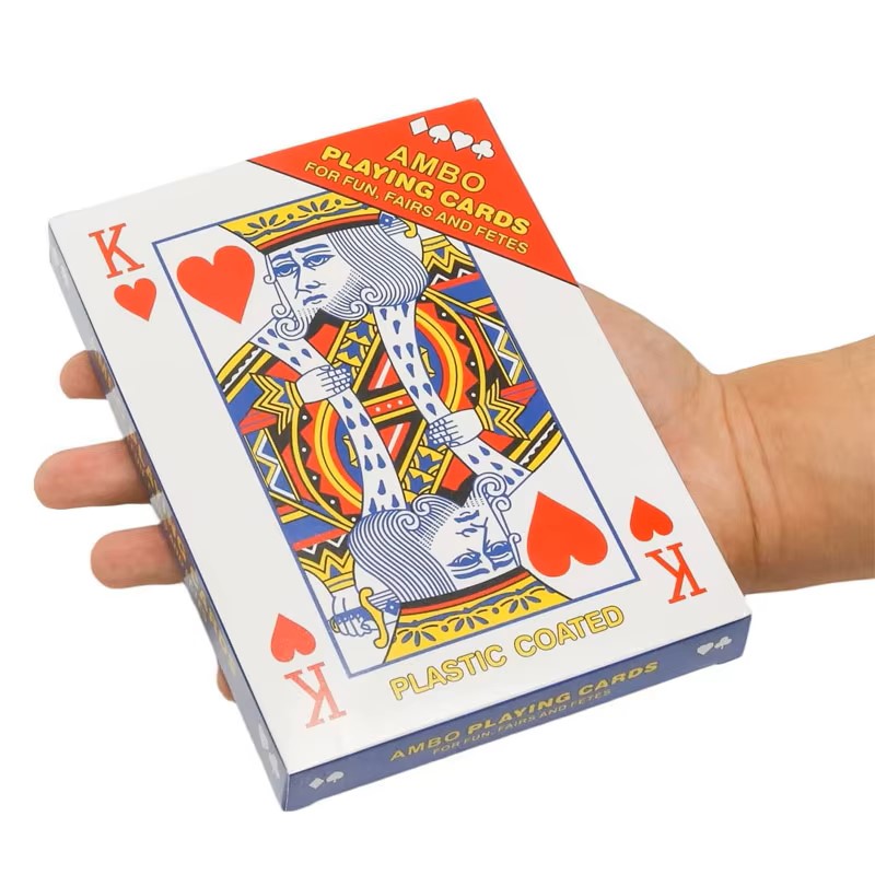 Oversized Playing Cards Jumbo  - Party Games Juego avis et prix