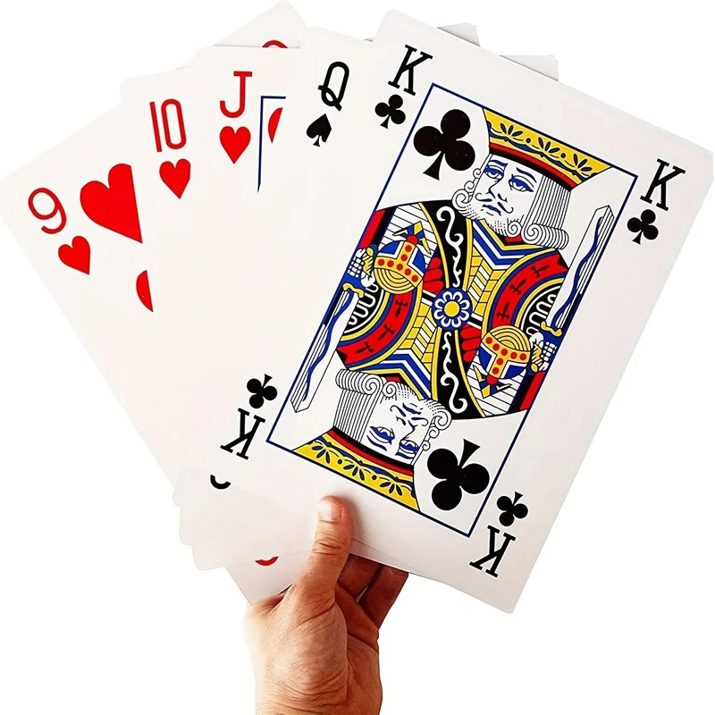 Oversized Playing Cards Jumbo  - Party Games Juego avis et prix